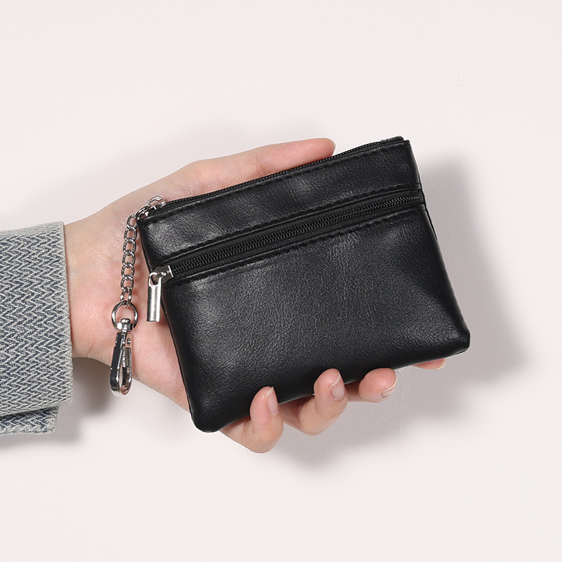 Bolso bolso de cambio bolso de llaves colgante bolso de monedas bolso de llaves bolso de tarjetas bolso de cremallera suave color macaron