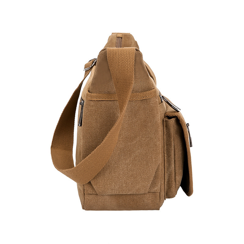 Gran capacidad de los hombres bolso de hombro multi-compartimiento de los hombres al aire libre bolsa de mensajero portátil multi-capa de negocios monedero