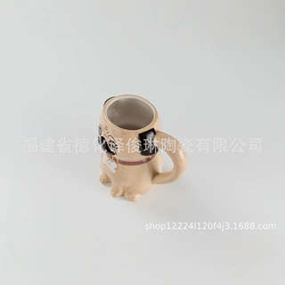 可爱小狗陶瓷水杯家居日用马克杯咖啡杯外贸直供工厂批发