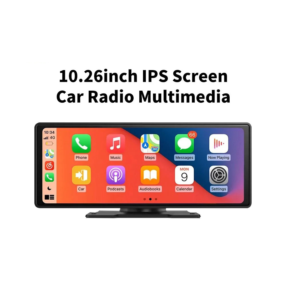 10.26inch In-Car Smart Screen Wireless Carplay Android Auto Bluetooth Navigation and Audio All-In-One Device
