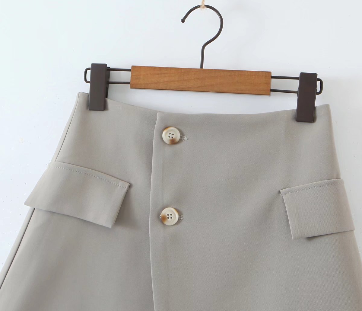 2022 New Women's Wear Autumn/Winter Gray Temperament Commuting Suit Set_voghion.com