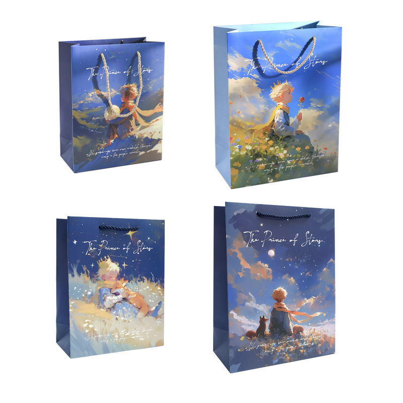 Bolsa de regalo del Sr. Paper Viaje al Universo serie original coreana ilustración de regalo de cumpleaños embalaje bolsa de regalo
