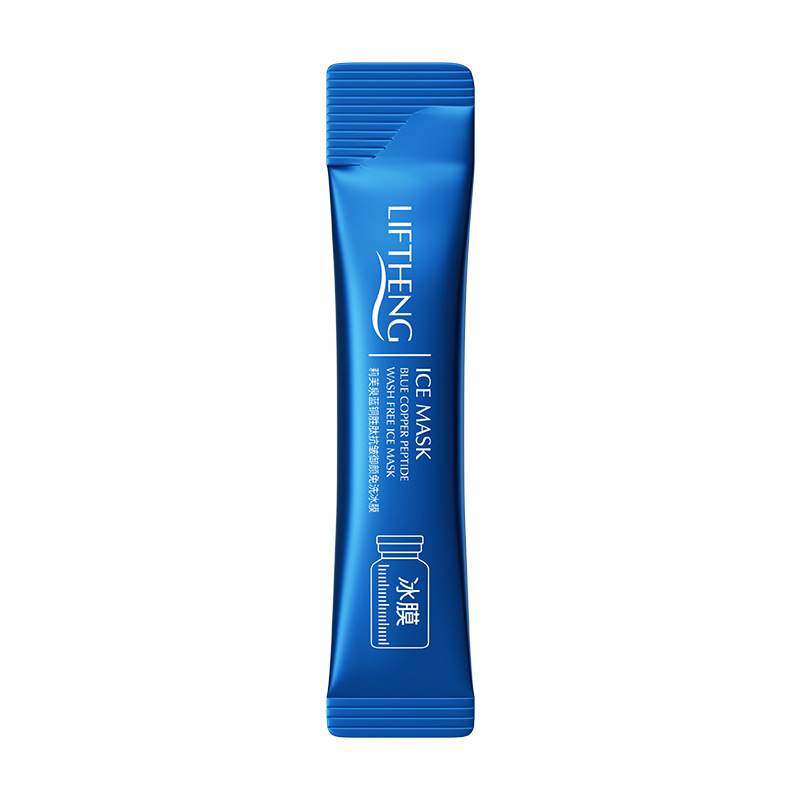 Li Fuquan Blue Copper Péptido Antiarrugas, Anti-lavado, Película de hielo, Hidratante, Hidratante, Cuidado de la piel, Mascarilla para dormir al por mayor image 5