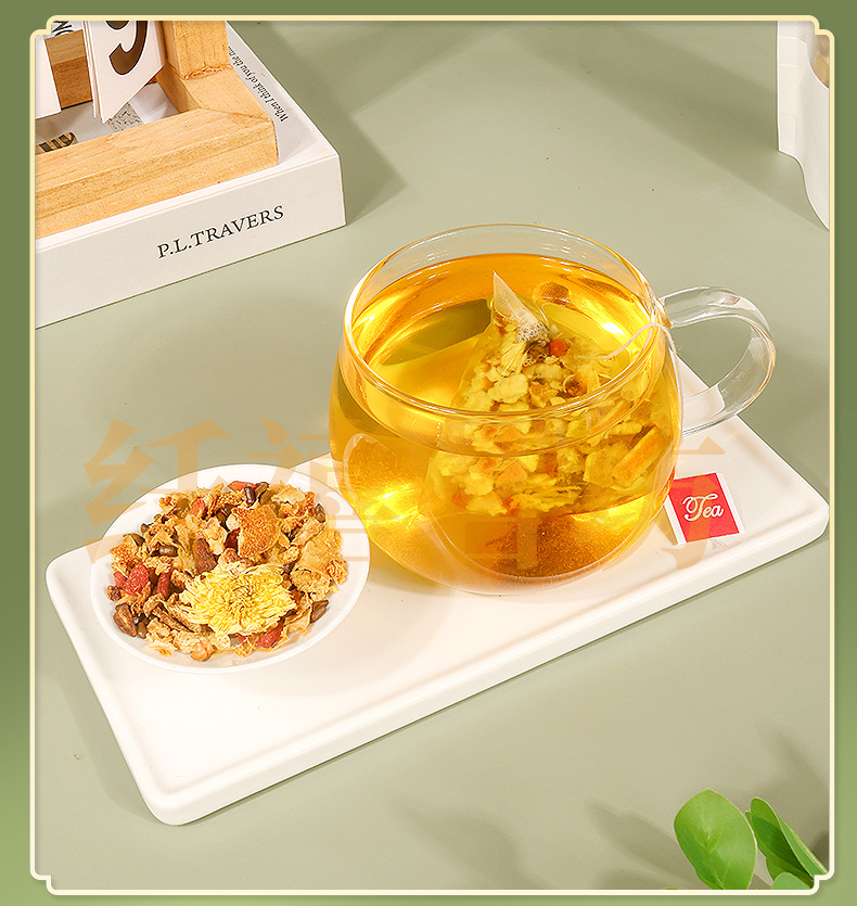 Dandelion Wolfberry Tea Pu Gong Ying Gou Qi Cha 12 Teabags 120g Dried Herbal Blend for Daily Steeping specifications