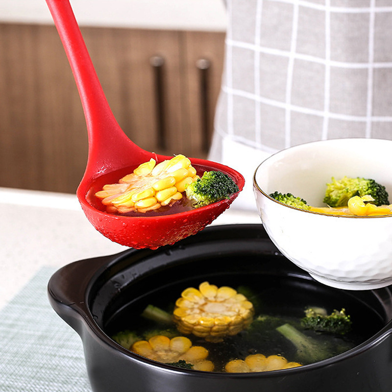 Utensilios de cocina de silicona de grado alimenticio, espátula, colador, juego de tres piezas, olla antiadherente especial resistente a altas temperaturas, juego de espátula de silicona