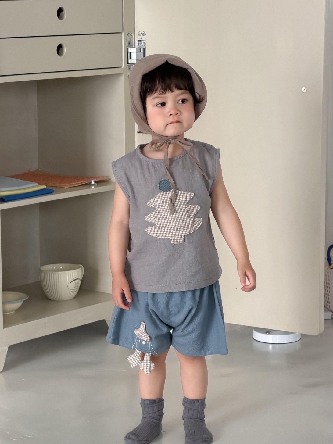 Children's Clothing Summer Thin 2026 New Korean Style Kidsren's Clothing Baby Summer Clothing Boys T-Shirt Denim Shorts Set
