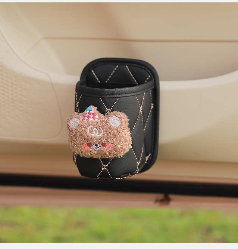 Car Water Cup Drink Holder Multifunctional Seat Storage Box Door Holder Water Cup Bag Car Storage Bucket