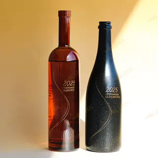 源头工厂加工定制红酒果酒玻璃瓶高端葡萄酒分酒器可喷涂丝印logo