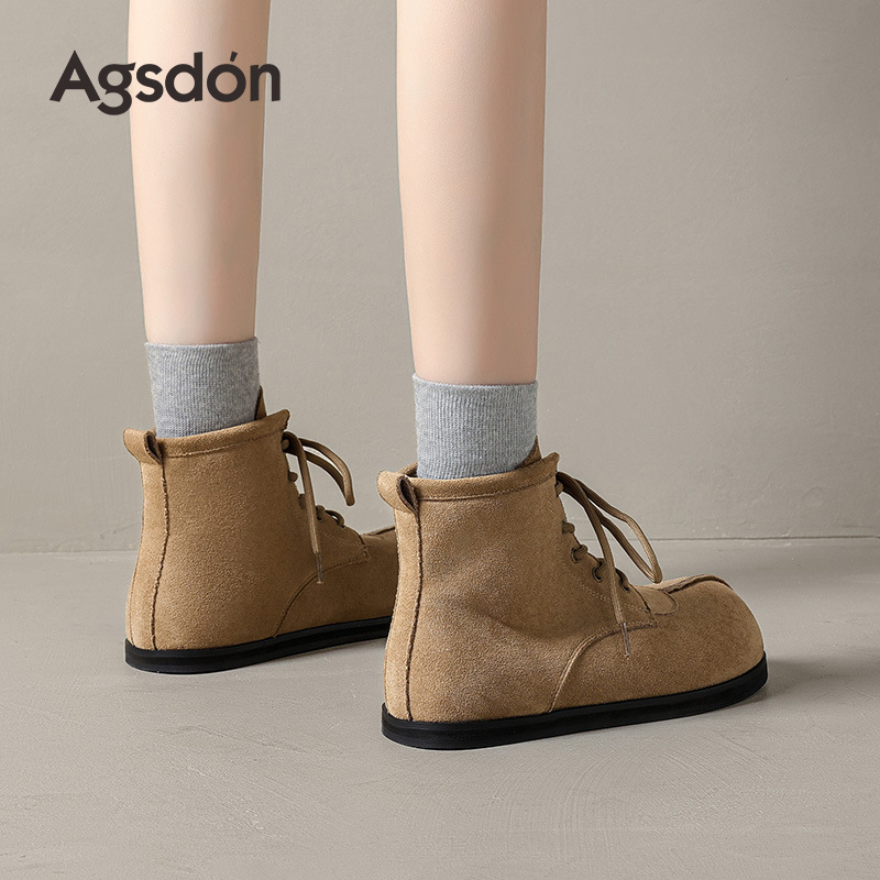 Auge Lion Retro Martin botas mujeres 2026 nuevo otoño invierno botas casuales de sola sola sola sola botas de correa marrón botas británicas