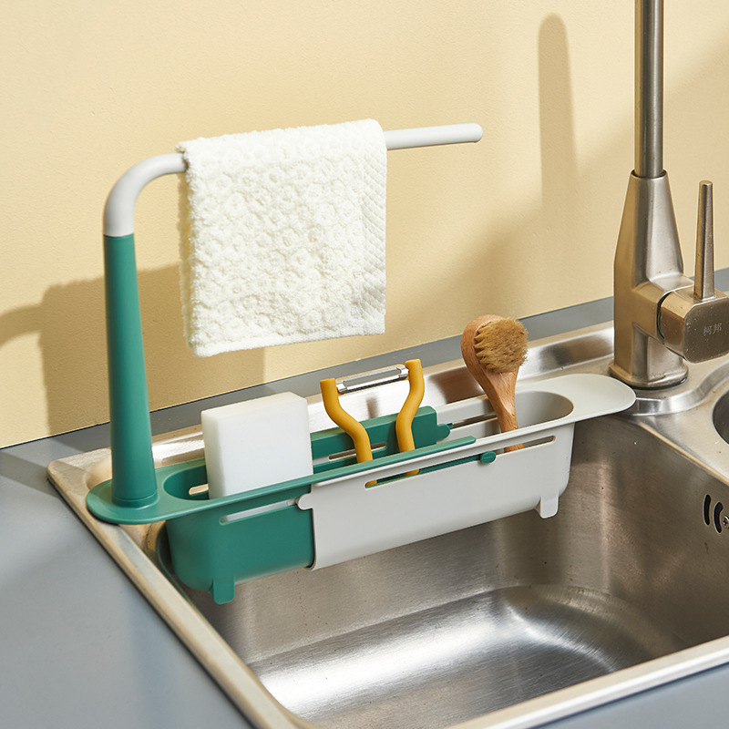 Sink rack kitchen retractable drain rack...