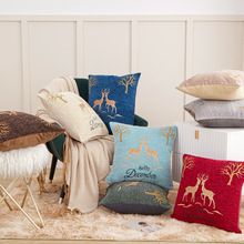 源头工厂外贸批发雪尼尔床靠垫45x45尺寸车载靠枕床上大抱枕含芯