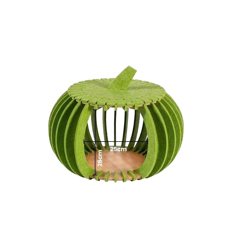 Nido para gatos Four Seasons Universal Fieltro resistente a la captura Nido para gatos Juguetes para gatos Casa de calabaza creativa resistente al desgaste Gato semicerrado Sleeping Nuevo