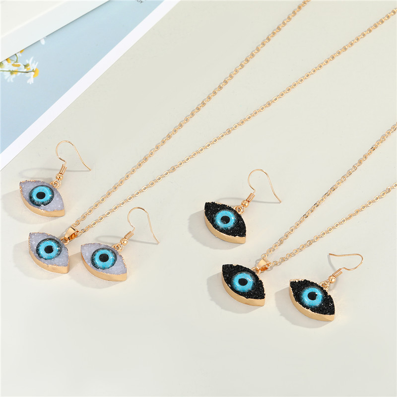 Demon Eye Earrings Necklace display picture 1