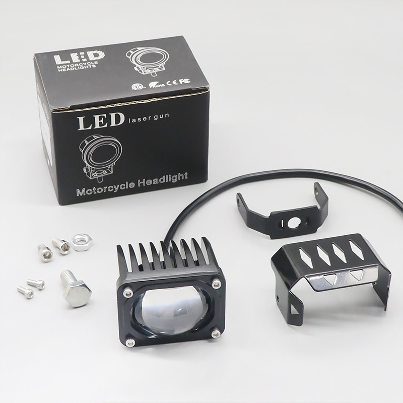 Lámpara de motocicleta LED con lente de luz alta, lámpara de pavimentación de luz alta y baja, lámpara de automóvil LED de condensador súper brillante image 5