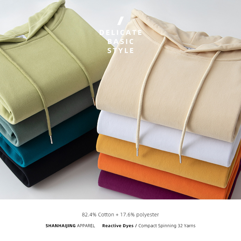 9 color 320g solid color sweater men's high quality couple hooded coat factory spot foreign trade wholesale explosions generation