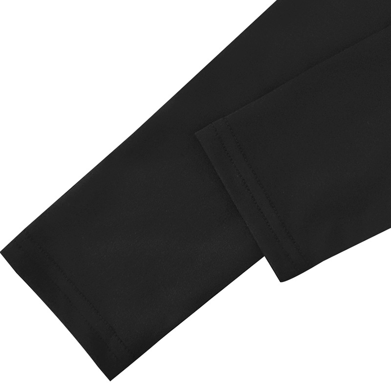 solid color cross V-neck long-sleeved short top  NSBLS119367