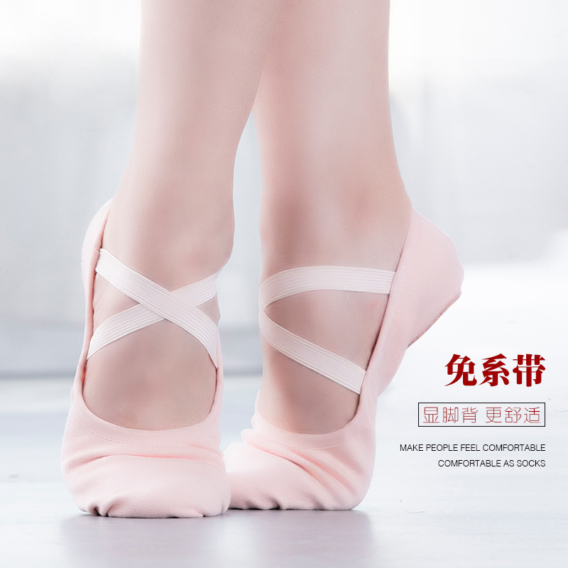 Lace-Up Free Dance Shoes Women's Soft-Sole Art Test Practice Bar Shoes Adult Cat Claw Shoes Ballet Body Yoga Dance Shoes