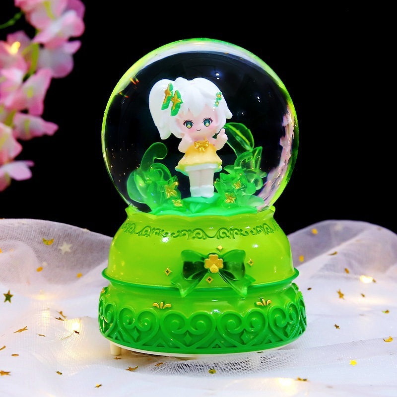 クリエイティブギフト回転トロイの木馬クリスタルボール誕生日プレゼント振り子友達ユニコーンオルゴール卸売りプレゼント|undefined