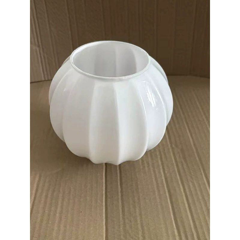 Молочно-белый стеклянный абажур, хрустальная лампа, декоративные аксессуары, хрустальная лампа, люстра, хрустальная лампа, декоративная стеклянная лампа, абажур с вертикальной полосой