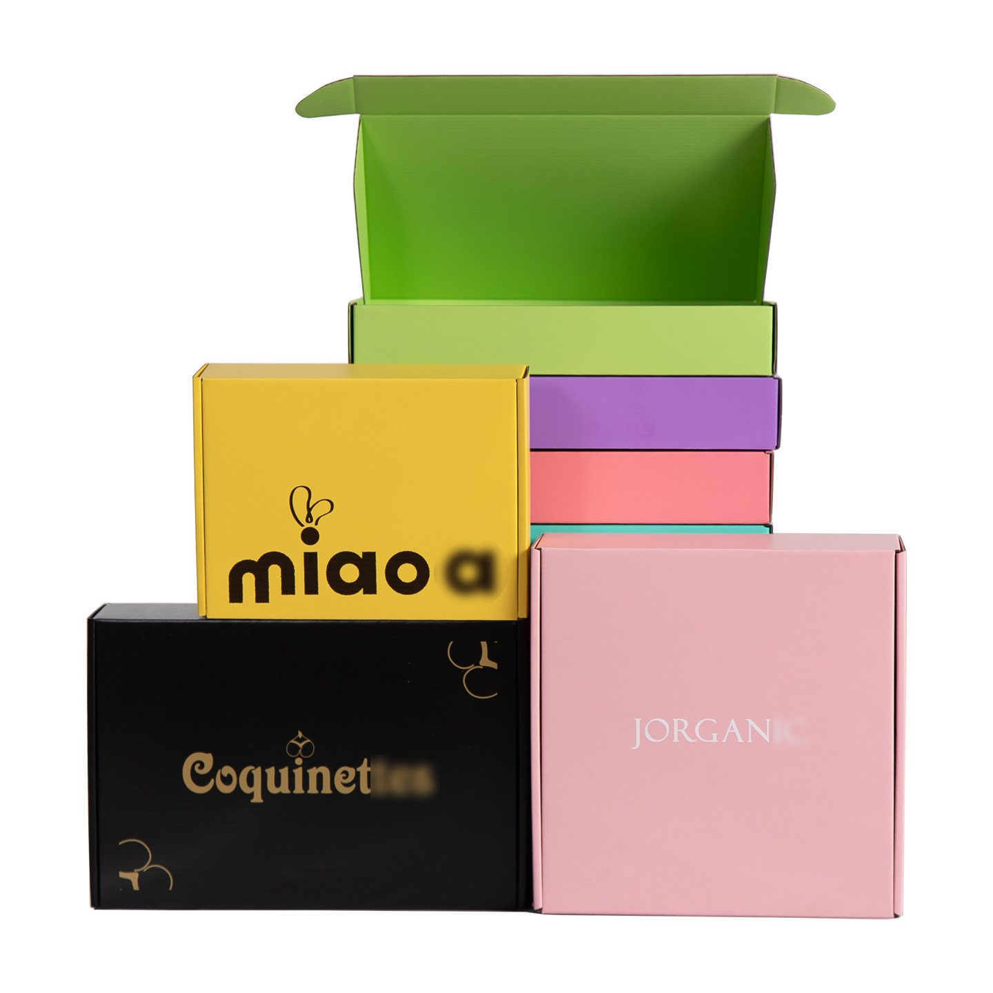 Caja de avión particularmente dura y engrosada caja de embalaje de color personalizada logo blanco INS caja de mensajería cuadrada grande en stock