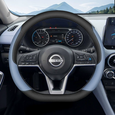 Steering wheel cover, Classic Old Teana Qashqai X-Trail - d-type-light-blue-ultra-thin-model-default