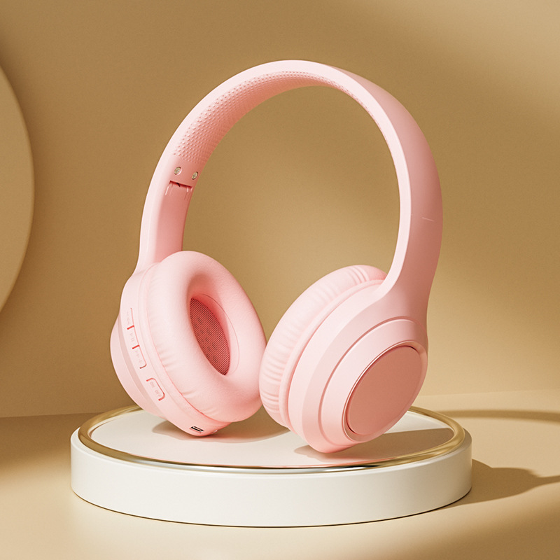 Wireless Bluetooth headset with long battery life, solid color plug-in earphones, mobile phones, Android tablets,_voghion.com