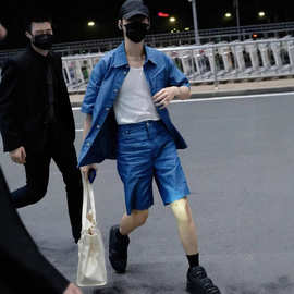 正确版现货25Ss新款原标驴家帆船刺绣青年布短裤宽松版型男女同款