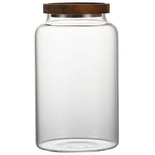 High borosilicate glass display bottle tea sealed tank household transparent grain storage tea large capacity tangerine peel storage tank