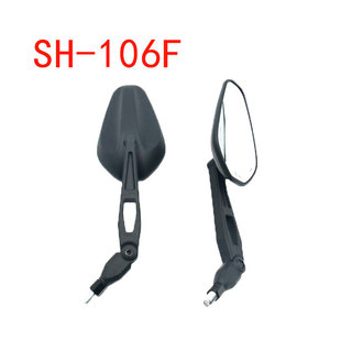 Sh-106F Natural Color 10mm++ Universal Modified Mirror Motorcycle Electric Vehicle Rearview Mirror Reflector Reversing Mirror