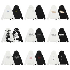 卸売りMM6高品質男女カップルアメリカのファッションブランドの数字のアルファベット刺繍ヒップホップの毛輪と帽子のガードルのファッション