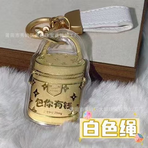 足金999黄金包你有钱水桶包挂件包治百病手机链包包挂件爆款 批发|undefined