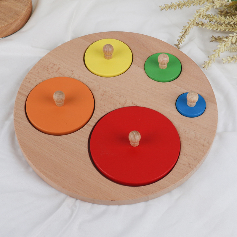 Montessori enseñanza ayuda Educación Temprana Infantil Niño juguetes educativos bebé caja de monedas forma Juego rompecabezas 0-3 años de edad