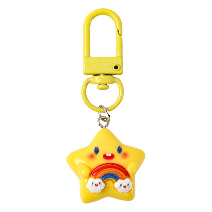 Hongyi New Cute Cartoon Keychain Exquisite Girl's Bag Accessory Pendant Student Small Gift Pendant Wholesale