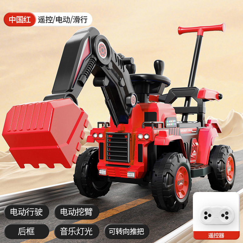 Excavadora para niños, coche de juguete, juguete para personas, niña, niño, excavadora eléctrica de control remoto, vehículo de ingeniería, máquina de gancho image 26