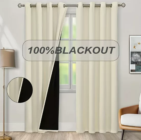 Плотные blackout-занавеси Chun Yafang с покрытием и теплоизоляционные занавеси Blackout