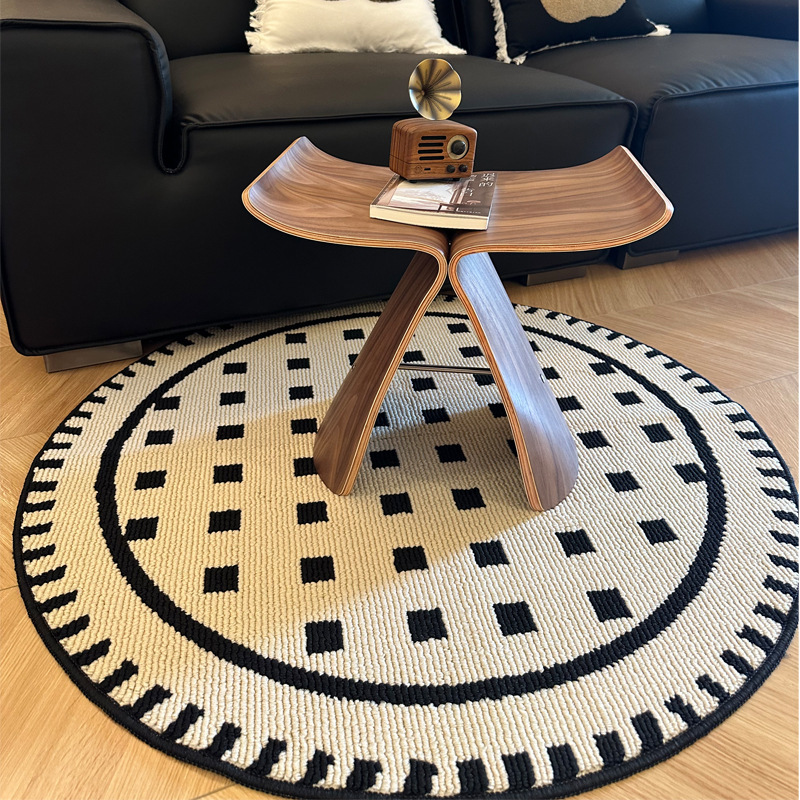 Thickened Round Carpet Household Coffee Table Mat Bedroom Bedside Non-slip Foot Mat Study Swivel Chair Hanging Basket Computer Chair Floor Mat Thickened Round Carpet Household Coffee Table Mat Bedroom Bedside Non-slip Foot Mat Study Swivel Chair Hanging Basket Computer Chair Floor Mat