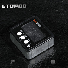 ETOPPO New Product 4*90-degree IP54 Black Back with White Characters Tilt Box Angle Meter Digital Angle Meter Strong Magnet