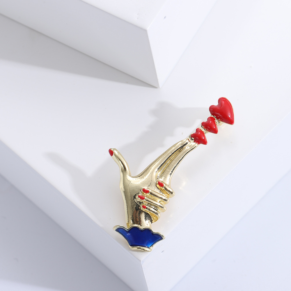 Brooches Classification Vintage Style Classic Style Pin Heart Shape Alloy Enamel Women's Brooches