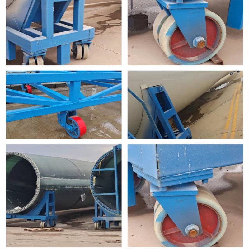 8寸10寸12寸超重型双排尼龙脚轮聚氨酯PU5吨10吨万向轮