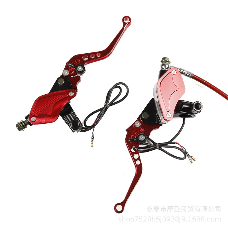 Accesorios de modificación de motocicleta hojas grandes CNC taza de aceite de aleación de aluminio freno hidráulico bomba de freno de doble cilindro