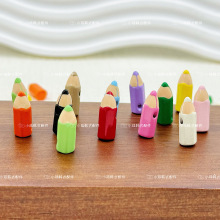 童趣仿蜡笔铅笔烤漆合金滴油串珠diy手机链项链吊坠发夹饰品配件