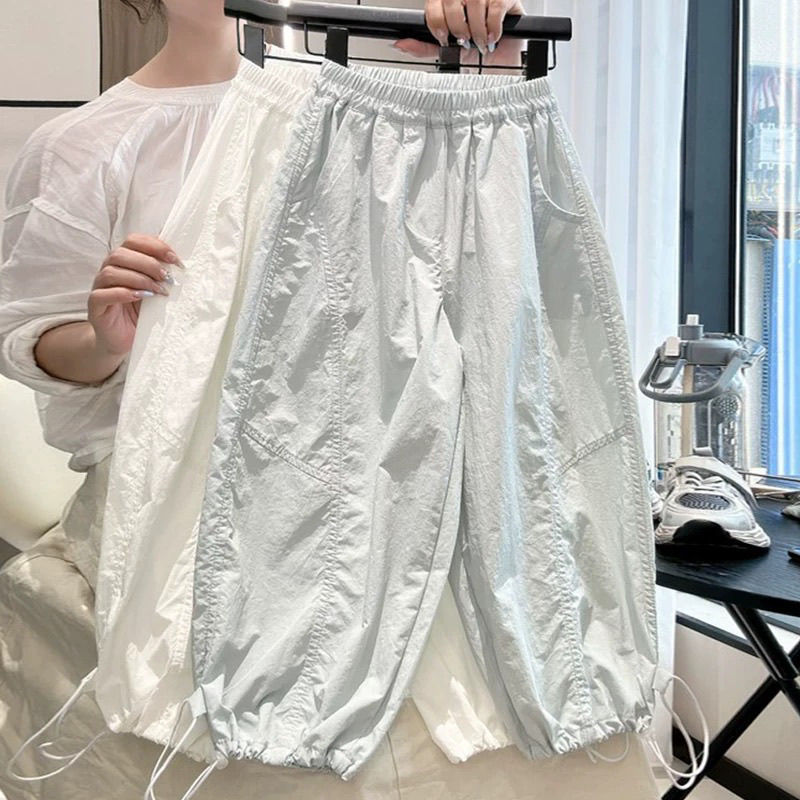 Girls Yamamoto Pants Summer 2025 New Kidsren's Versatile Loose Pants Summer Girls Thin Anti-Mosquito Pants Fashionable