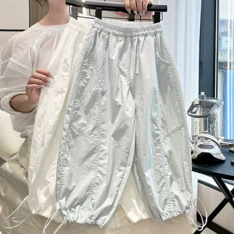 Штаны, детская универсальная летняя одежда, тонкий repellent против комаров, свободный крой, западный стиль