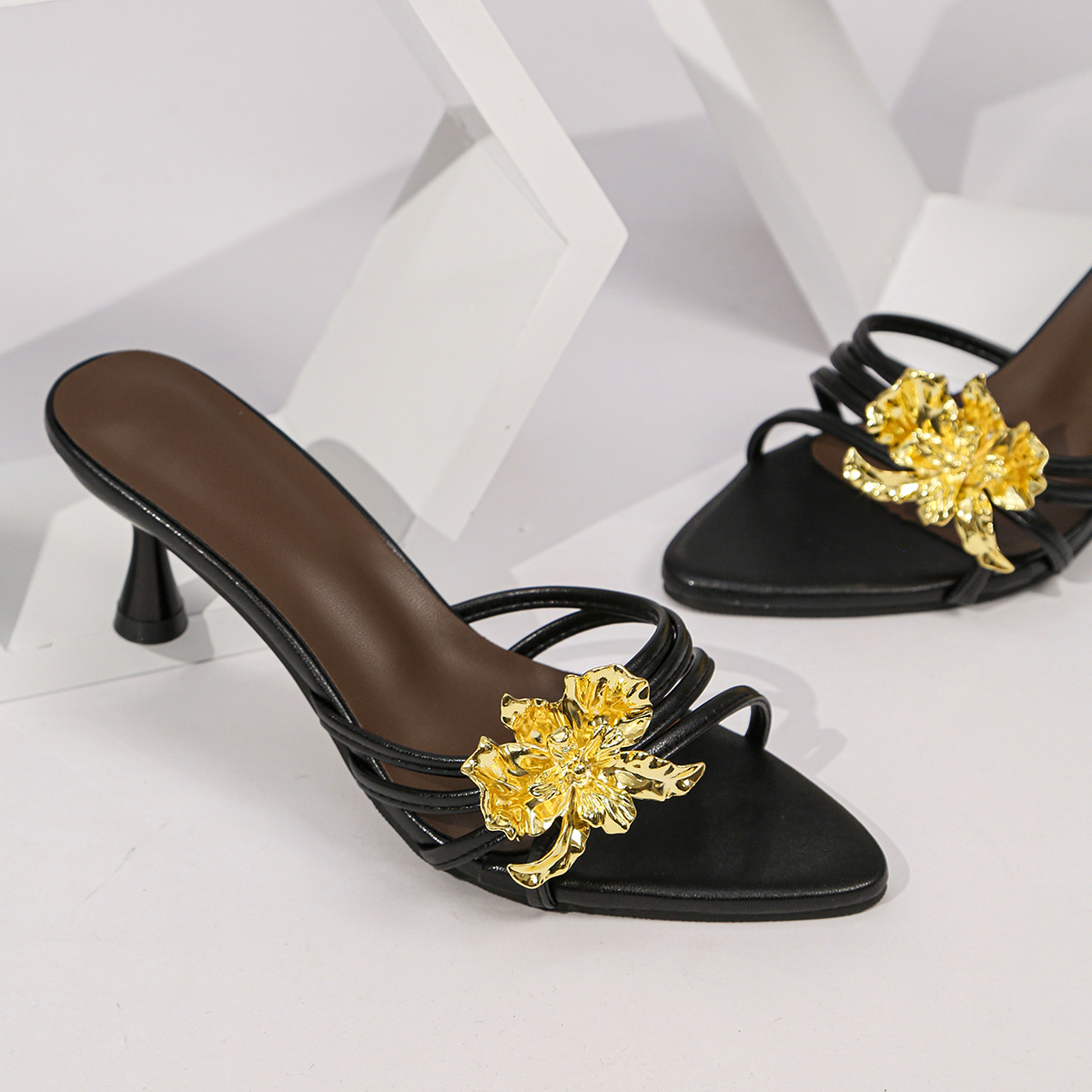 Black low heel