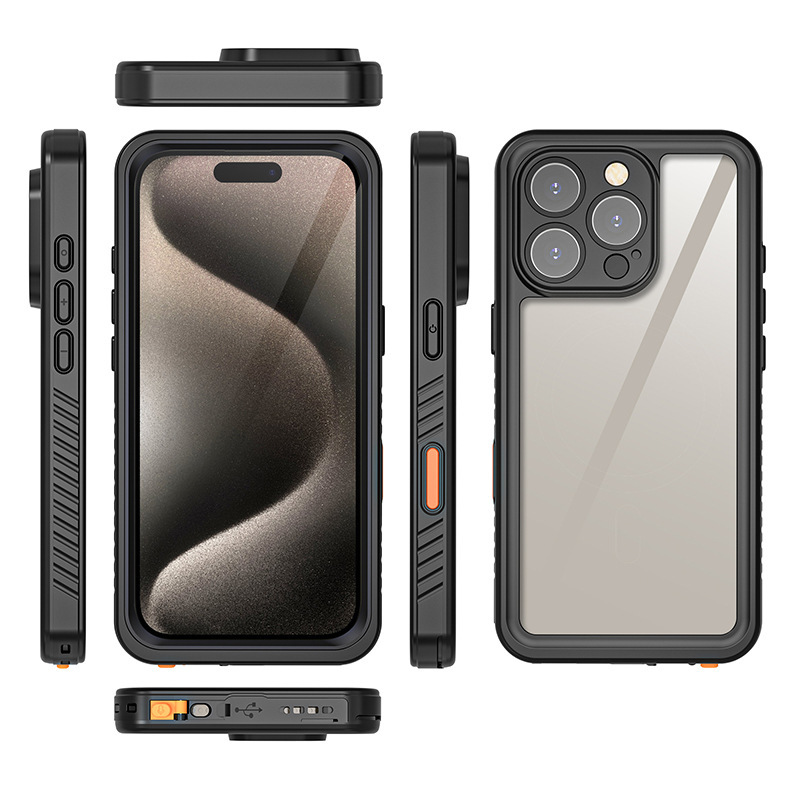 iPhone17防水携帯電話ケース、Apple 14/13/12/11promaxダイビングケース、x完全密閉型|undefined