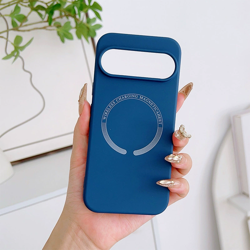 Чехол для телефона (Google Pixel 5–10) силиконовый, жидкий дизайн кубика Рубика с магнитом