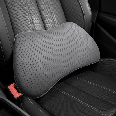 Headrest for Han DM-i, Song L, Tang - premium-gray1-lumbar-support-pillowmemory-foam-suede-fabric