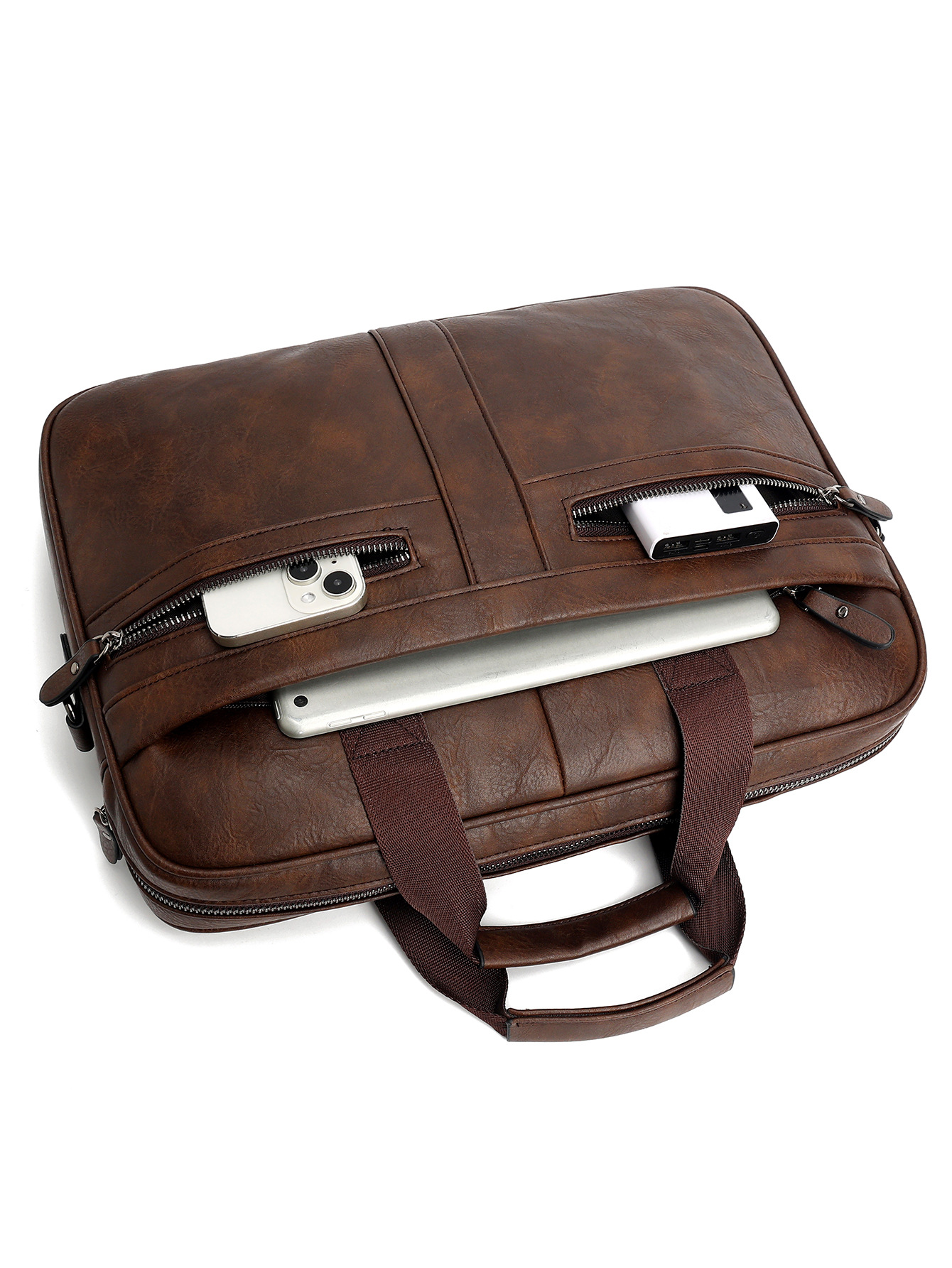 Transfronterizos retro caballo loco maletín bolsos de hombre bolsos de mano de hombre bolsos de negocios de hombre bolsos de ordenador