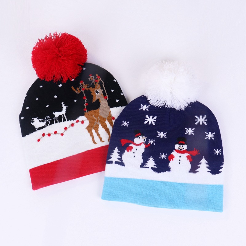 Santa Claus Pattern Winter, Autumn Season Christmas Cute Santa Claus Yarn Festival Party Accessories