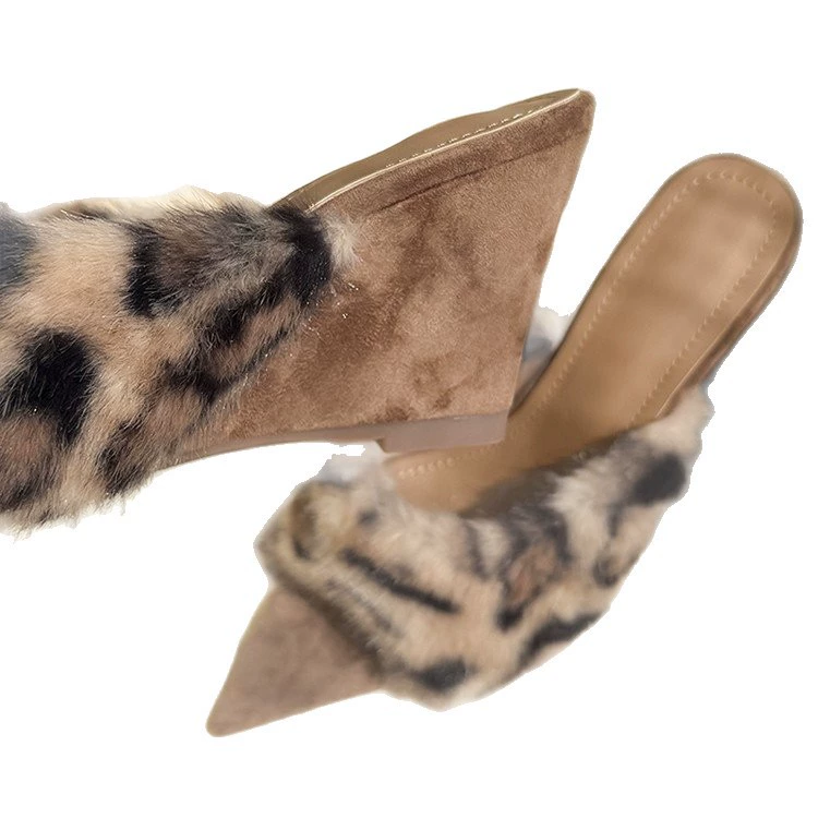 Suede universal demi-season fashionable trend slippers